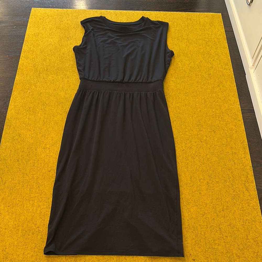 Athleta Black Midi Dress